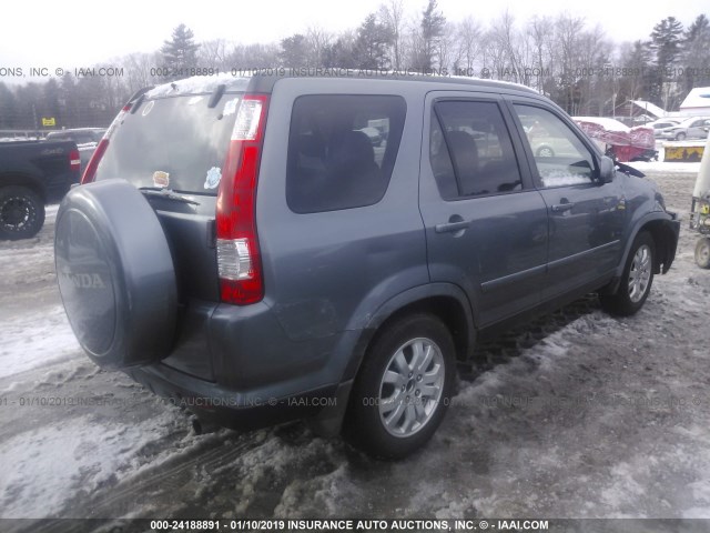 JHLRD78986C049965 - 2006 HONDA CR-V SE/EX GRAY photo 4