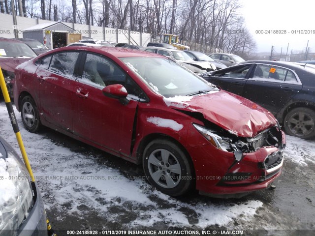 1G1BC5SM8J7239181 - 2018 CHEVROLET CRUZE LS RED photo 1