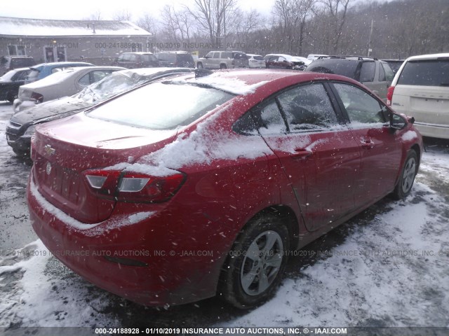 1G1BC5SM8J7239181 - 2018 CHEVROLET CRUZE LS RED photo 4