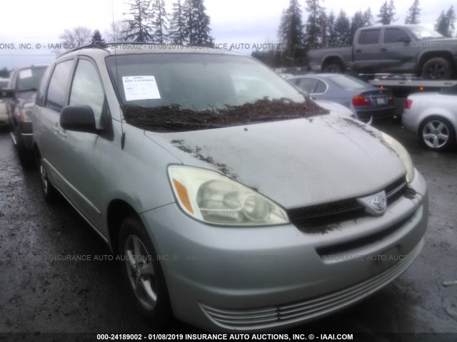 5TDZA23C25S346822 - 2005 TOYOTA SIENNA CE/LE SILVER photo 1