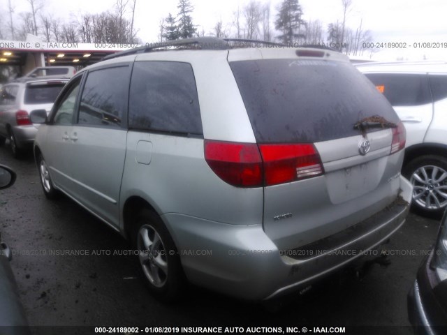 5TDZA23C25S346822 - 2005 TOYOTA SIENNA CE/LE SILVER photo 3