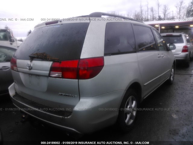 5TDZA23C25S346822 - 2005 TOYOTA SIENNA CE/LE SILVER photo 4