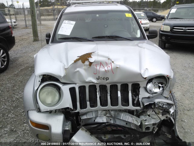 1J4GL58K03W567801 - 2003 JEEP LIBERTY LIMITED SILVER photo 10