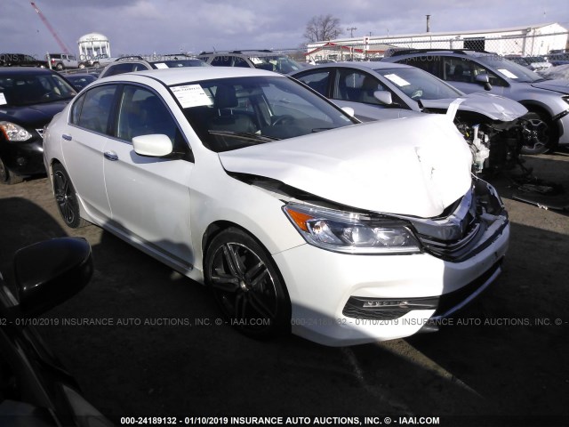 1HGCR2F1XHA023078 - 2017 HONDA ACCORD SPORT SPECIAL EDITION WHITE photo 1