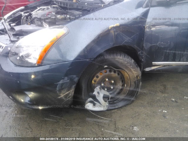 JN8AS5MV2FW254174 - 2015 NISSAN ROGUE SELECT S BLUE photo 6