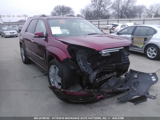 1GKKRTKD4DJ159172 - 2013 GMC ACADIA DENALI RED photo 1