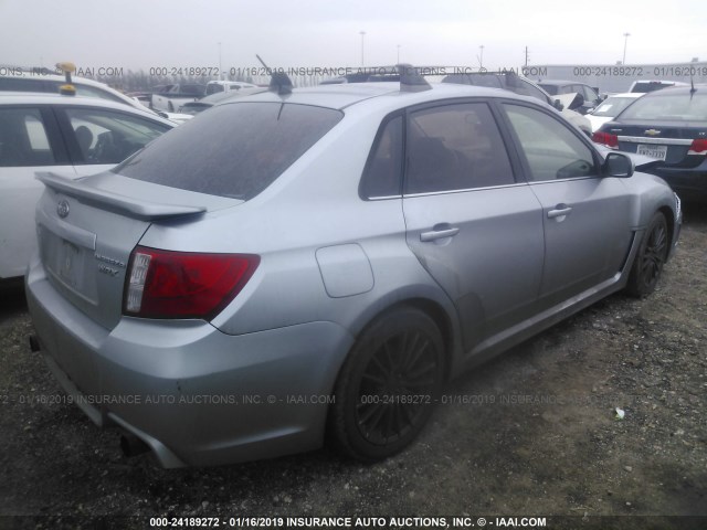 JF1GV7F66CG020775 - 2012 SUBARU IMPREZA WRX SILVER photo 4