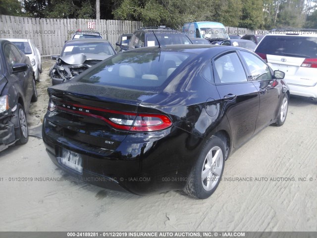 1C3CDFBB1GD563925 - 2016 DODGE DART SXT BLACK photo 4