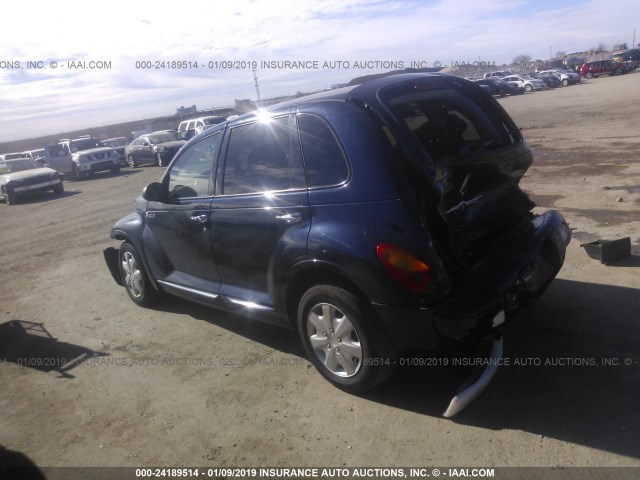 3C4FY58B25T574812 - 2005 CHRYSLER PT CRUISER TOURING BLUE photo 3