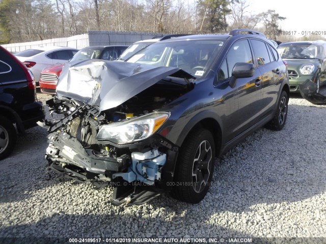 JF2GPAWC9E8313303 - 2014 SUBARU XV CROSSTREK 2.0 PREMIUM GRAY photo 2