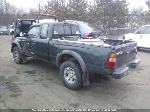 5TEWN72N02Z014903 - 2002 TOYOTA TACOMA XTRACAB GREEN photo 3