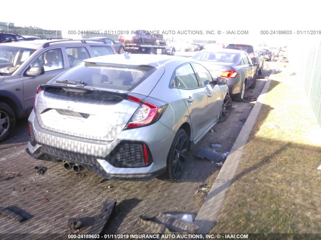SHHFK7G45JU213291 - 2018 HONDA CIVIC SPORT Grau Foto 4