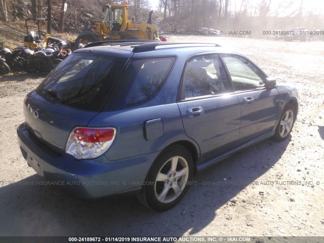 JF1GG61617H811792 - 2007 SUBARU IMPREZA 2.5I BLUE photo 4