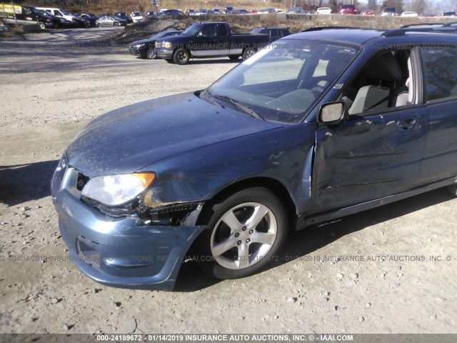 JF1GG61617H811792 - 2007 SUBARU IMPREZA 2.5I BLUE photo 6