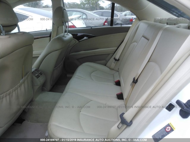 WDBUF65J55A630536 - 2005 MERCEDES-BENZ E 320 WHITE photo 8