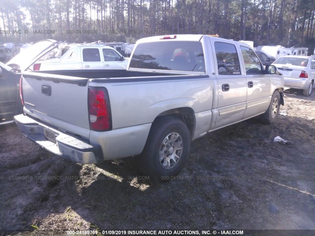 2GCEC13T161121478 - 2006 CHEVROLET SILVERADO C1500 SILVER photo 4