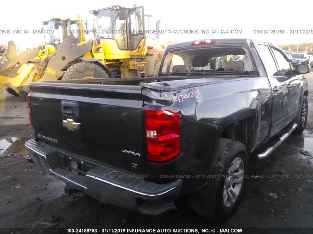 1GCVKREC7FZ224670 - 2015 CHEVROLET SILVERADO K1500 LT BLACK photo 4