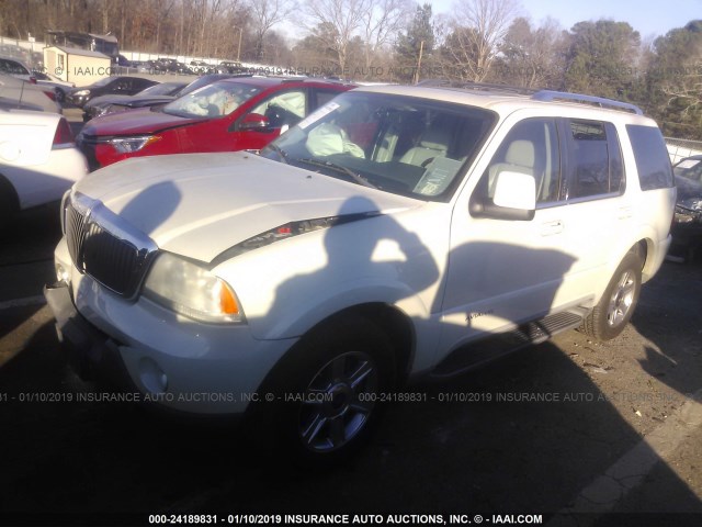 5LMEU68H54ZJ04064 - 2004 LINCOLN AVIATOR 白色 照片 2