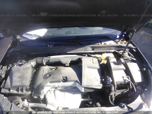 1G11C5SA4DU117179 - 2013 CHEVROLET MALIBU 1LT BLACK photo 10