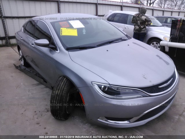 1C3CCCAB1GN142087 - 2016 CHRYSLER 200 LIMITED SILVER photo 1