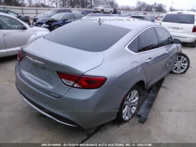 1C3CCCAB1GN142087 - 2016 CHRYSLER 200 LIMITED SILVER photo 4