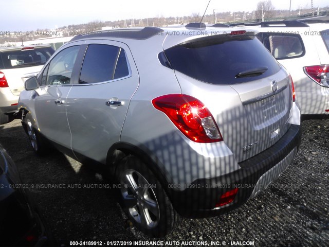 KL4CJASB9GB610972 - 2016 BUICK ENCORE SILVER photo 3