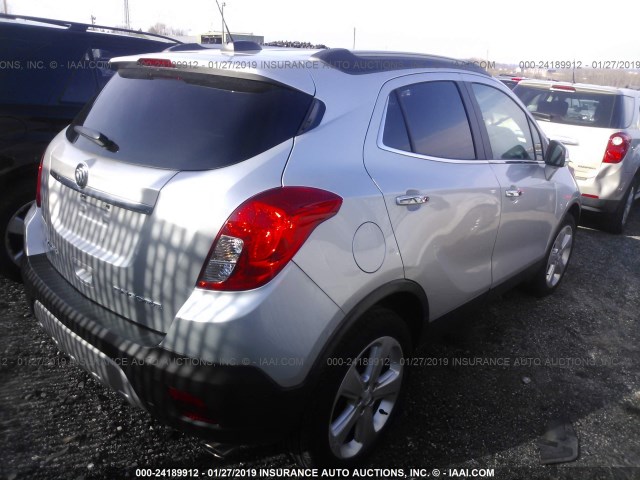 KL4CJASB9GB610972 - 2016 BUICK ENCORE SILVER photo 4