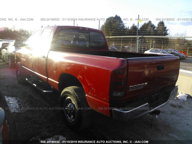 3D7KU28D54G153982 - 2004 DODGE RAM 2500 ST/SLT RED photo 3