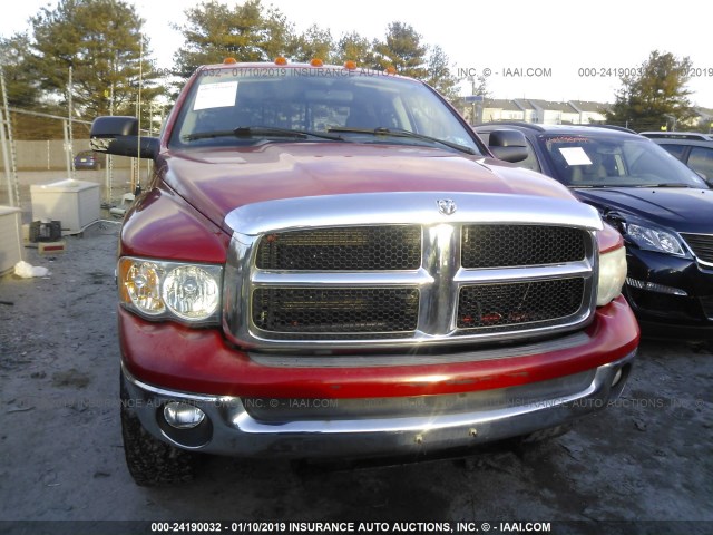 3D7KU28D54G153982 - 2004 DODGE RAM 2500 ST/SLT RED photo 6