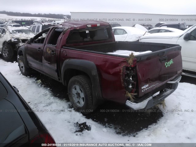 1GTDT136948103648 - 2004 GMC CANYON RED photo 3