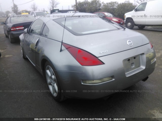 JN1AZ34E53T000194 - 2003 NISSAN 350Z COUPE SILVER photo 3