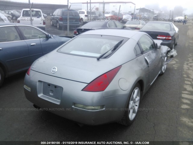 JN1AZ34E53T000194 - 2003 NISSAN 350Z COUPE SILVER photo 4