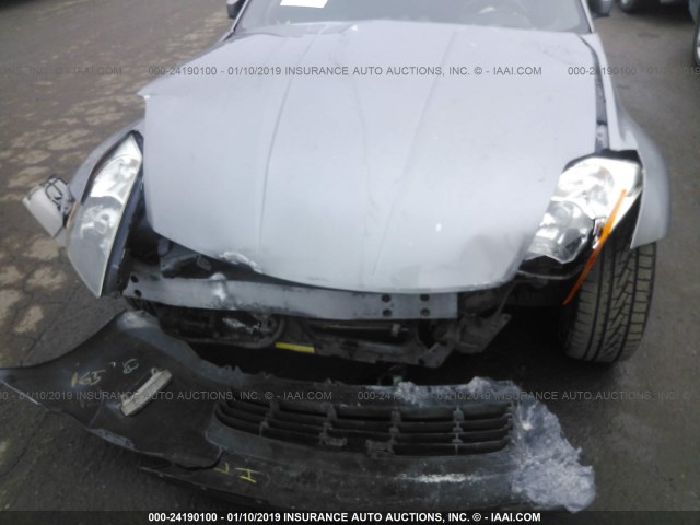 JN1AZ34E53T000194 - 2003 NISSAN 350Z COUPE SILVER photo 6