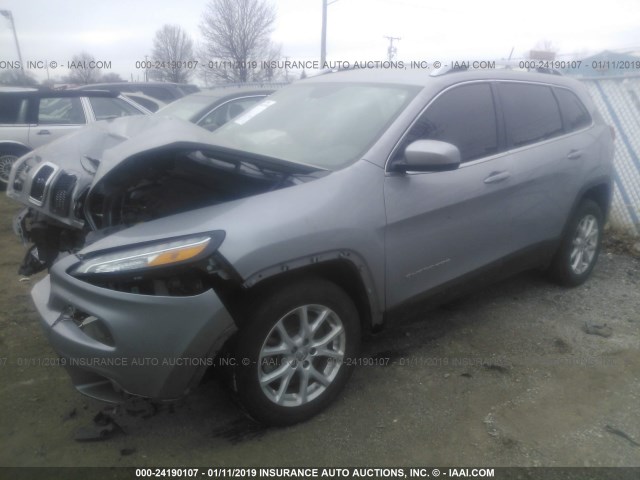 1C4PJLCB1JD590052 - 2018 JEEP CHEROKEE LATITUDE GRAY photo 2