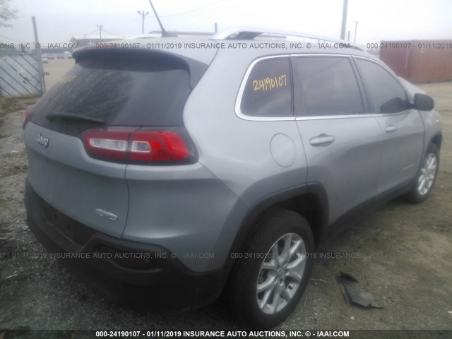 1C4PJLCB1JD590052 - 2018 JEEP CHEROKEE LATITUDE GRAY photo 4