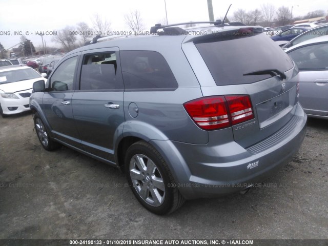 3D4GG67V09T239808 - 2009 DODGE JOURNEY R/T GRAY photo 3