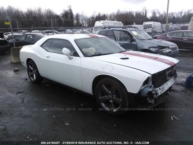 2C3CDYAG3DH699884 - 2013 DODGE CHALLENGER SXT WHITE photo 1