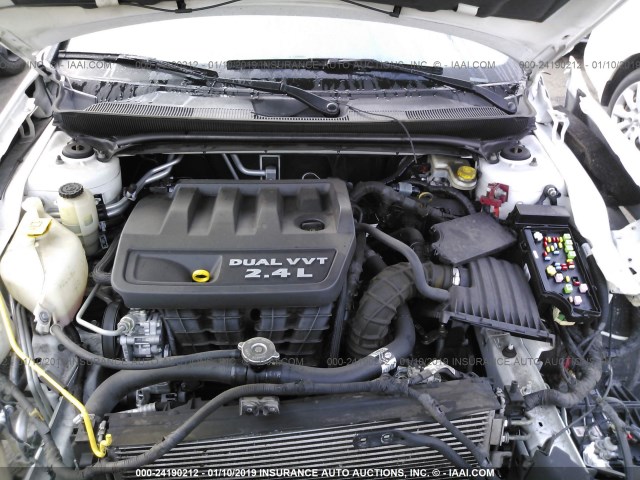 1C3CCBAB7EN230987 - 2014 CHRYSLER 200 LX WHITE photo 10