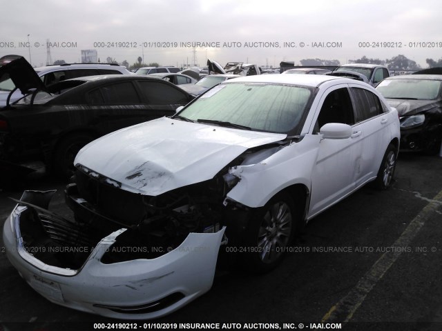 1C3CCBAB7EN230987 - 2014 CHRYSLER 200 LX WHITE photo 2