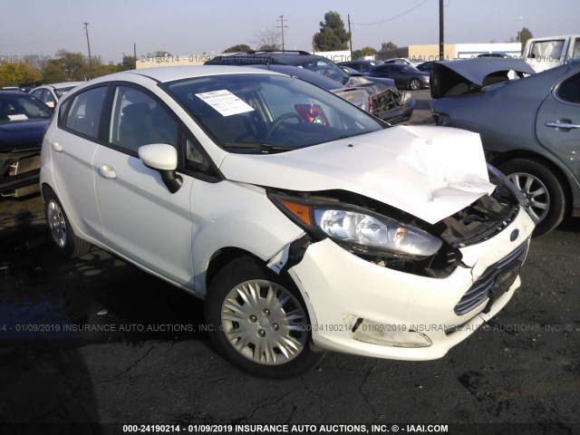 3FADP4TJ7EM235336 - 2014 FORD FIESTA S WHITE photo 1