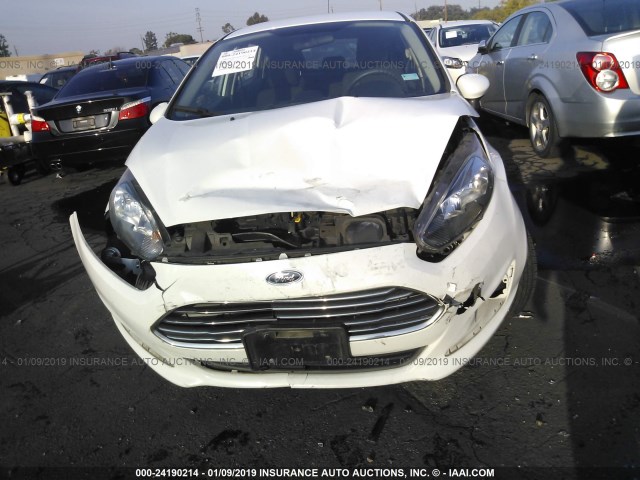 3FADP4TJ7EM235336 - 2014 FORD FIESTA S WHITE photo 6