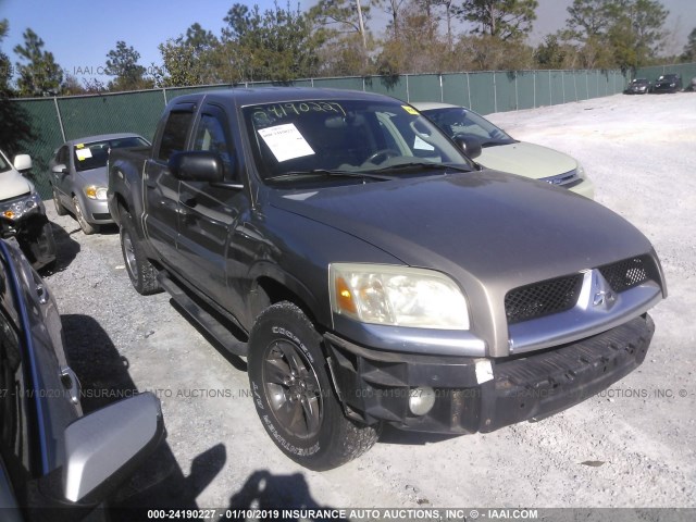 1Z3HT48N06S563456 - 2006 MITSUBISHI RAIDER XLS TAN photo 1