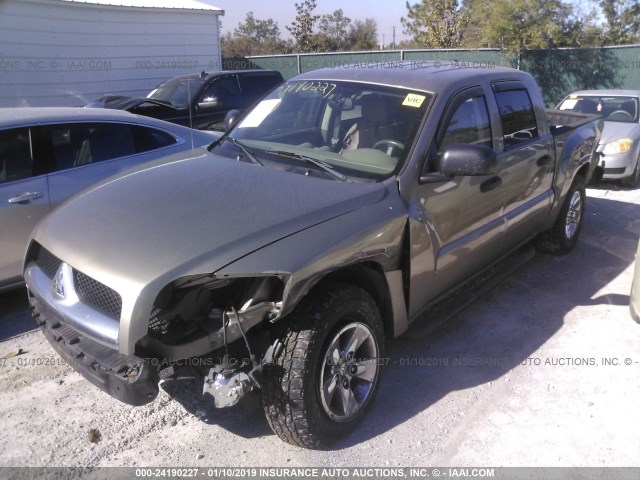 1Z3HT48N06S563456 - 2006 MITSUBISHI RAIDER XLS TAN photo 2