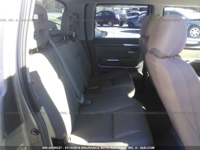 1Z3HT48N06S563456 - 2006 MITSUBISHI RAIDER XLS TAN photo 8