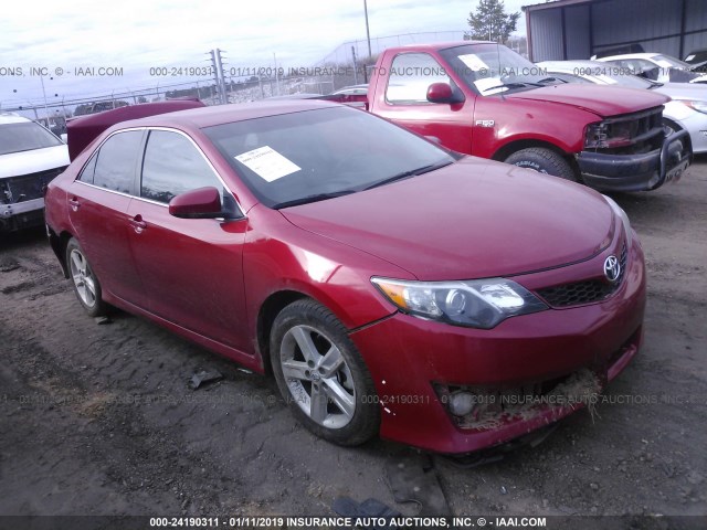 4T1BF1FK9DU661686 - 2013 TOYOTA CAMRY L/SE/LE/XLE 红色 照片 1