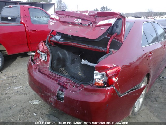4T1BF1FK9DU661686 - 2013 TOYOTA CAMRY L/SE/LE/XLE 红色 照片 6