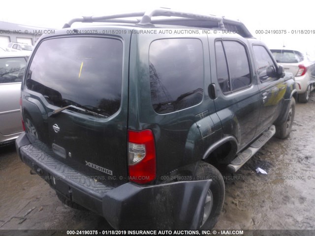 5N1ED28Y8YC518766 - 2000 NISSAN XTERRA XE/SE GREEN photo 4