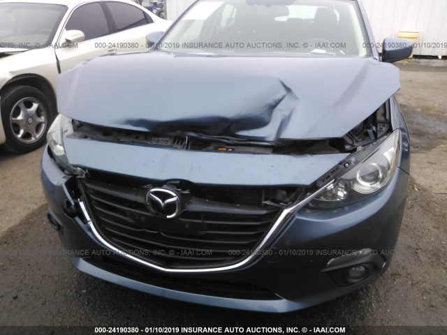 3MZBM1M76GM253063 - 2016 MAZDA 3 TOURING BLUE photo 6