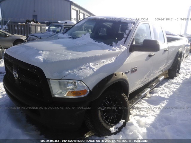 3D7TT2CT0BG529152 - 2011 DODGE RAM 2500 WHITE photo 2