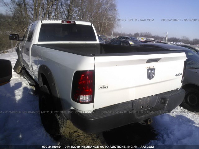 3D7TT2CT0BG529152 - 2011 DODGE RAM 2500 WHITE photo 3